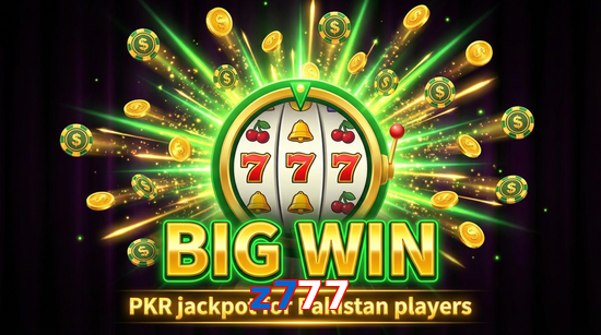 Big win animation on Z777 slot game