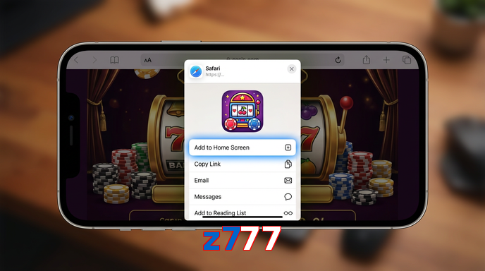 Game list for Z777 ios section